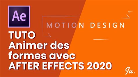 Tuto Animer Des Formes En Motion Design Sur After Effects Youtube