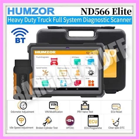 Scanners Humzor NexzDAS ND566 Elite Heavy Duty Truck Diagnostic Tool