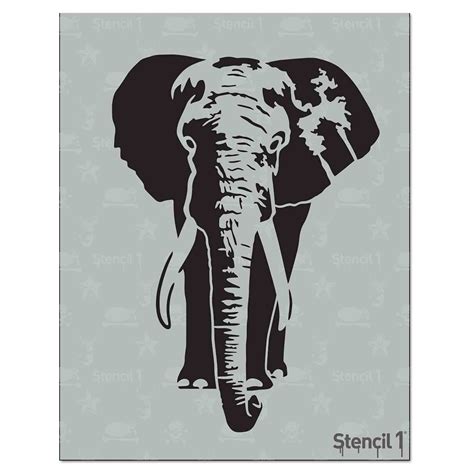 Elephant Stencil (8.5″x11″) | Stencil 1