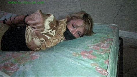 Hot Blonde Secreatary Cruelly Hogtied In Thin Leather Cords MP HD Kbps Hunters Lair