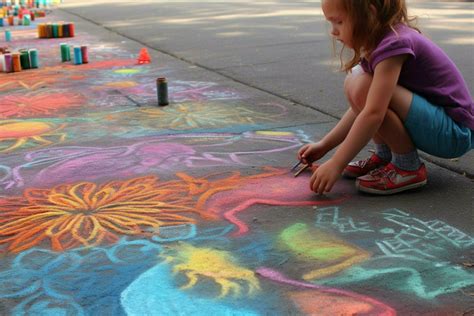 drawing  sidewalk chalk  stock photo  vecteezy