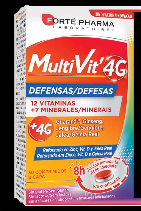 Multivit 4g Defensas 30 Comprimidos Forté Pharma Miravia