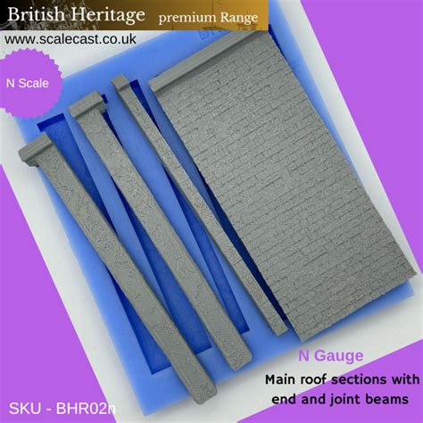 British Heritage Main Roof Sections Beams N Gauge Casting Mould