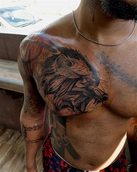 51 Stunning Wolf Tattoo For The Chest That Will Amaze You - Psycho Tats