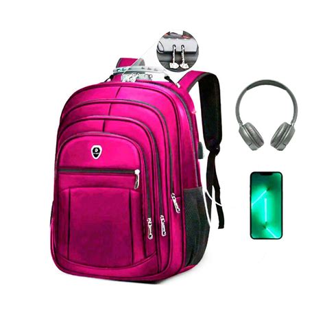 Mochila Bolsa Grande Executiva Faculdade Anti Furto Notebook Feira Da