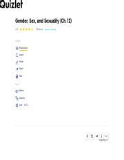 Gender Sex And Sexuality Ch 12 Flashcards Quizlet Pdf Gender Sex And