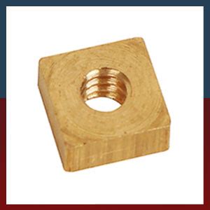 Brass Square Nuts Square Head Bolts Threaded Fasteners