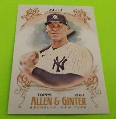 2021 AARON JUDGE Topps Allen Ginter Baseball Card 126 New York