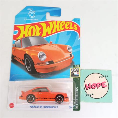 MATTEL PORSCHE HOT WHEELS 風火輪保時捷 Carrera RS 壓鑄復古賽車手原 蝦皮購物