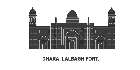 Bangladesh Dhaka Architecture Line Skyline Illustration Linear Vector