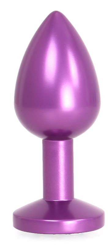Plug Bijou Anal Alu Gem Light 6 X 2 8 Cm Violet BDSM Univers