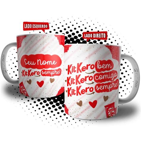 Caneca De P Scoa Personalizada Chocolate Kit Kero Sempre