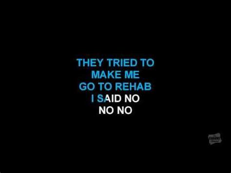 Rehab In The Style Of Amy Winehouse Karaoke Video With Lyrics Amy