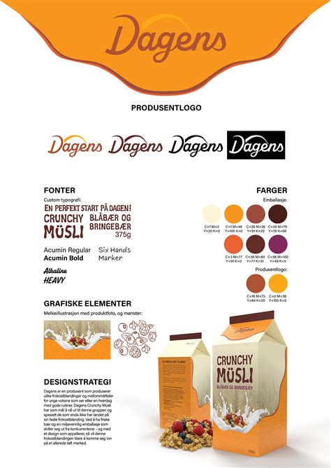 Crunchy Muesli Packaging Design School Project Behance