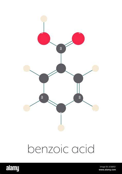 Mol Cula De Cido Benzoico Las Sales De Benzoato Se Utilizan Como