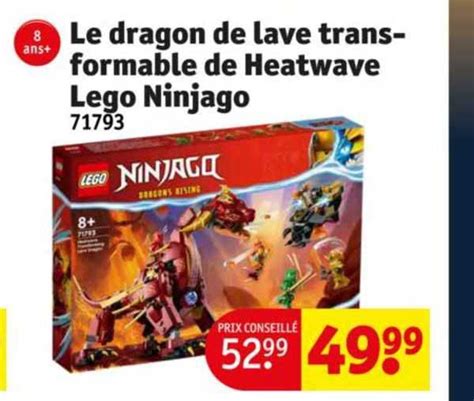 Promo Le Dragon De Lave Transformable De Heatwave Lego Ninjago