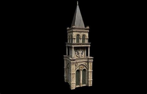 Gothic Tower A 3D model | CGTrader