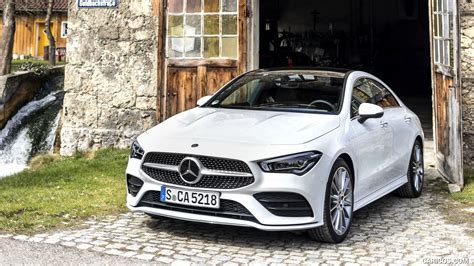 2020 Mercedes Benz Cla 220 D Coupe Amg Line Color Digital White Metallic Front Three