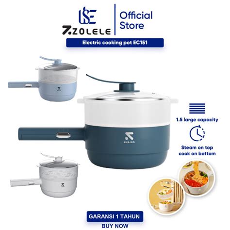 Zolele Ec Panci Listrik Serbaguna Electric Cooker Non Stick Pan L