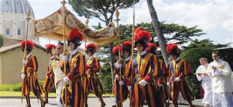 Eucharistic Procession In The Vatican Gardens