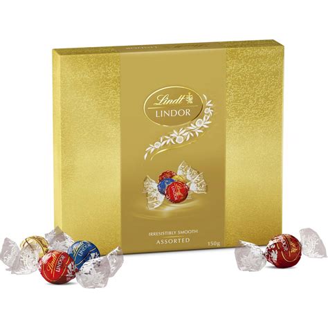 Lindt Lindor Chocolate Balls Assorted 150g Box Woolworths