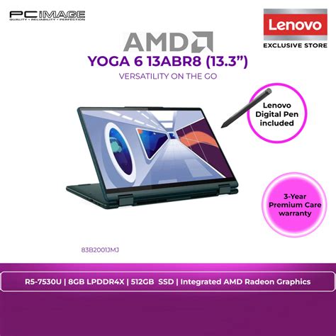 LENOVO YOGA 6 13ABR8 83B2001JMJ R5 7530U 8GB 512GB AMD RADEON 13 3