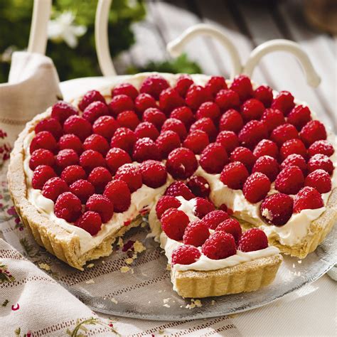 Lemon And Raspberry Tart Woman And Home