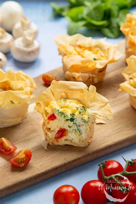 Mini filo pastry quiches - great for kids to make! | Recipe | Filo ...