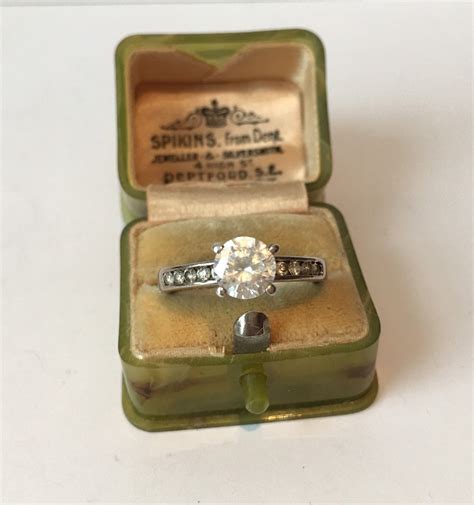 Vintage Wedding Ring, Vintage Silver Engagement Ring, Engagement Ring ...