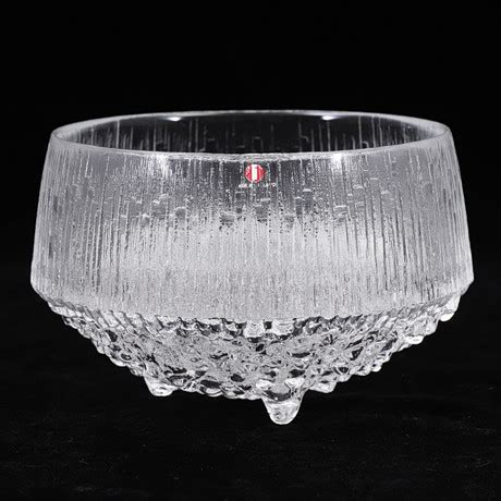 TAPIO WIRKKALA Skål glas Ultima Thule Iittala Finland Glas