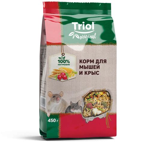 Корм для мышей и крыс, 450г, Triol Original купить оптом в Москве | AMMA