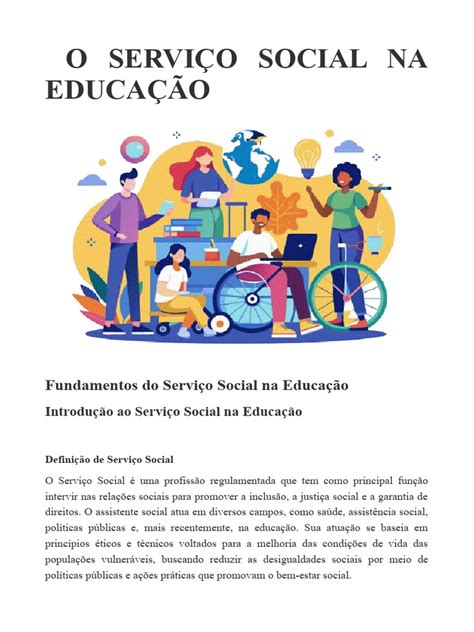 Serviço Social Educação