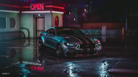 Mustang GT At Night Wallpapers - Wallpaper Cave