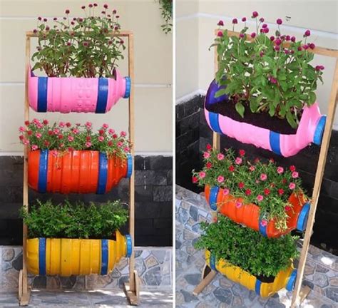 Haz maceteros con botellas plásticas y decora tu jardín Manualidades eli