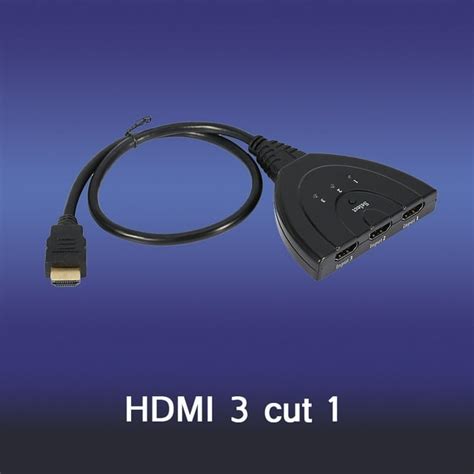 Black 3 Port HDMI Multi Display Auto Switch Hub Box Splitter 1080P HD TV Adapter - Walmart.com