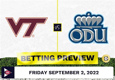 Virginia Tech Vs Old Dominion Cfb Prediction And Odds Sep 2 2022