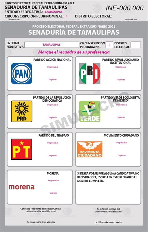 Pan Al Frente De La Boleta Electoral De Tamaulipas Morena Al Ltimo