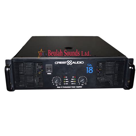 Crest Audio Ca Power Amplifier Beulah Sounds