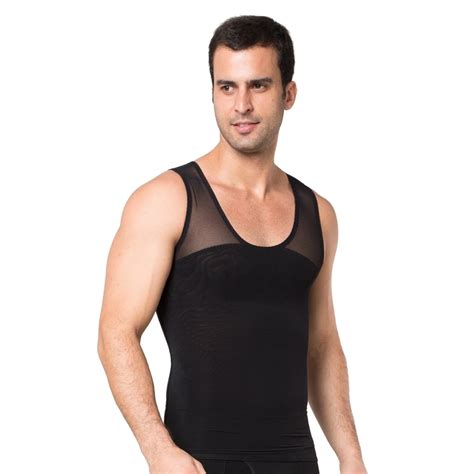 Men S Body Shapers Mesh Shapewear Tummy Control Shaper Vest Slimming