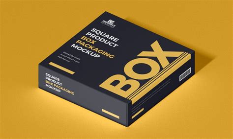 Free Modern Brand Box Packaging Mockup Design - Mockup Planet