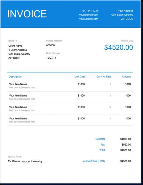 Invoice Template Send In Minutes Create Free Invoices Instantly ...