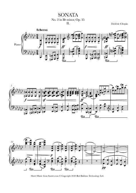 Chopin Piano Sonata Op 35 No 2 In B Flat Minor Second Movement