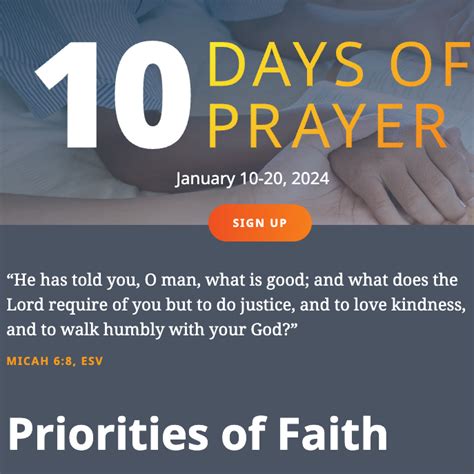 Ten Days Of Prayer Health Northeastern Conference Of Seventh