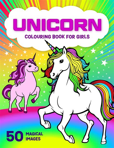 Unicorn Colouring Book for Girls - Captain Colouring Book