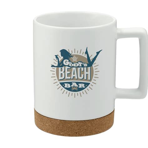 Bates 15oz Ceramic Mug W Cork Base Inkmule