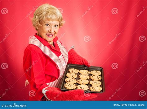 Grandmas Homemade Chocolate Chip Cookies Royalty Free Stock Photo