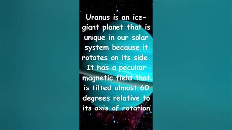 Uranus Facts Did You Know Youtube