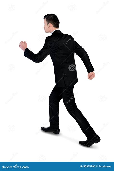 Business Man Walk Away Stock Photo Image Of Alone Late 55935296