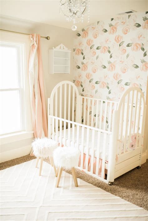 Feminine baby girl nursery decor - It's Simply Lindsay