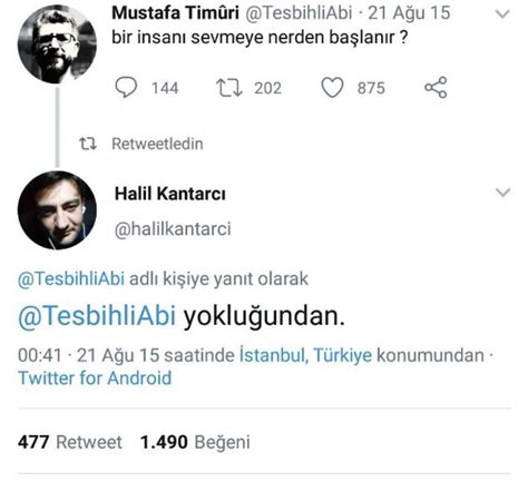 Etimoloji on Twitter Bir insanı sevmeye nereden başlanır Halil